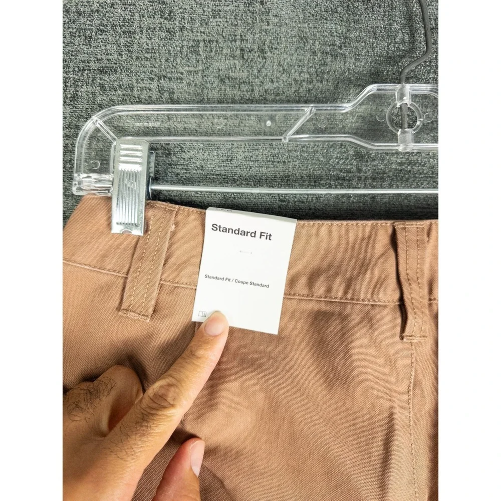 Air Jordan Standard Fit Cargo Pants Mens S Tan Khaki Cotton Streetwear Utility